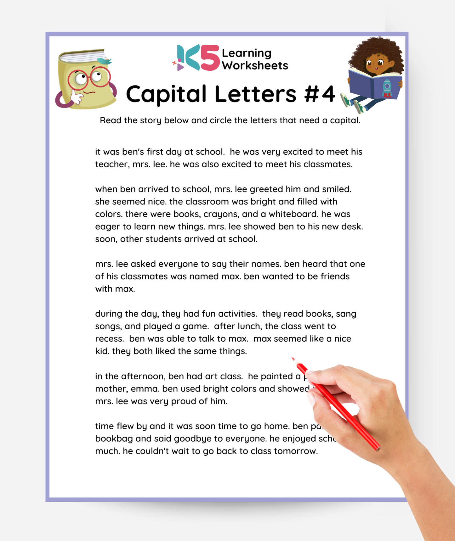 Capitalization Worksheets