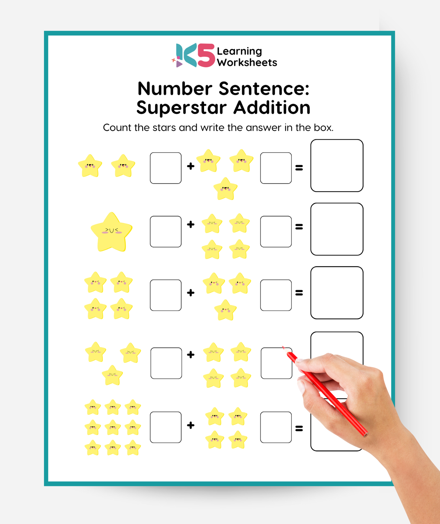 Number Sentence Superstar Addition