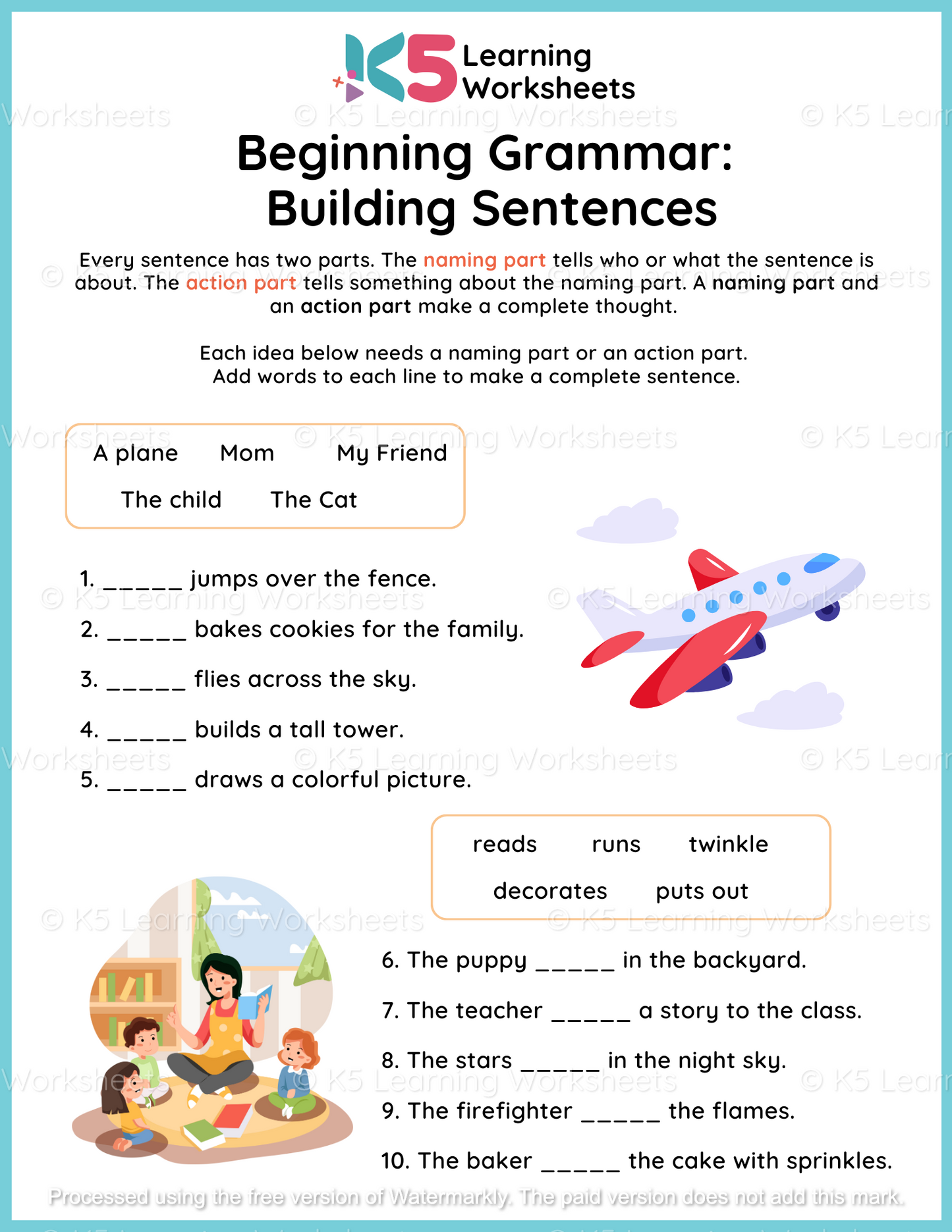 Beginning Grammar: Building Sentences