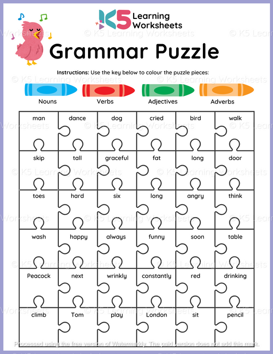 Grammar Activity: Puzzle