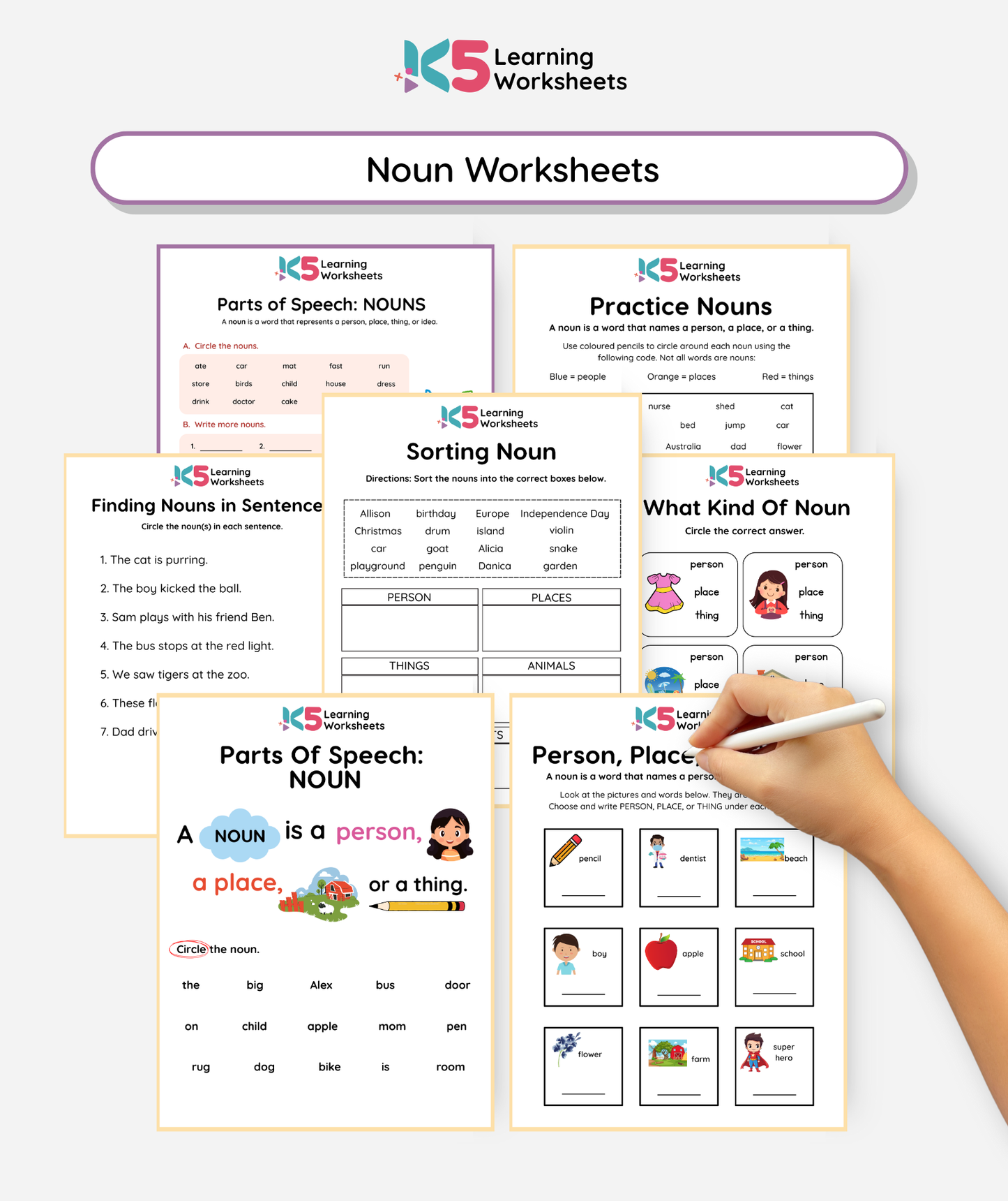 Noun Worksheets