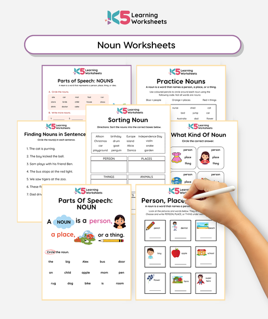 Noun Worksheets