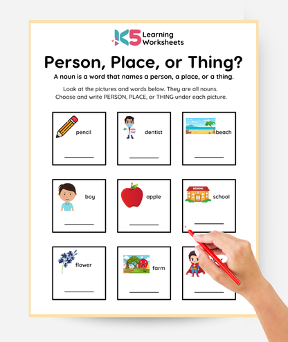 Noun Worksheets