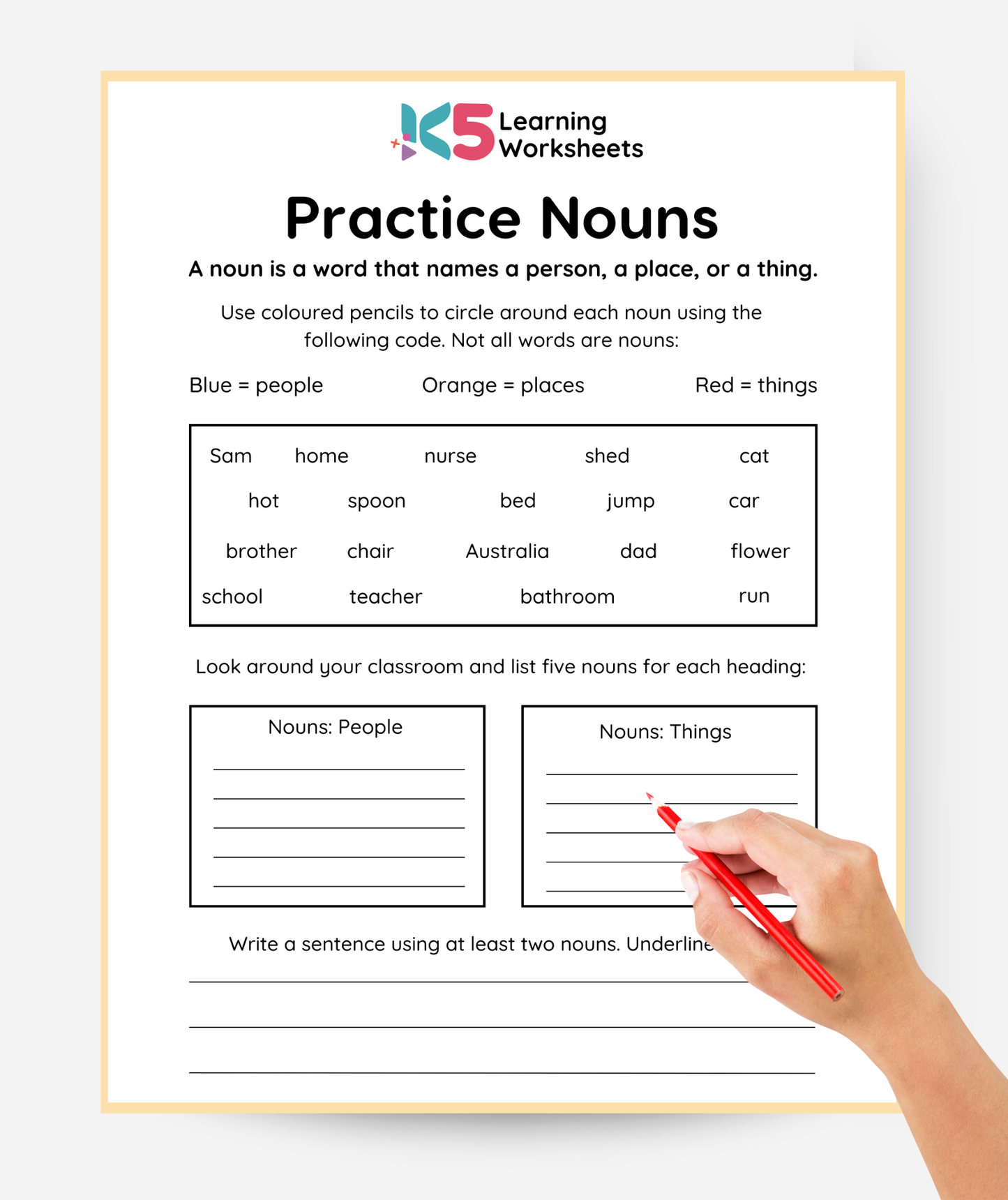 Noun Worksheets