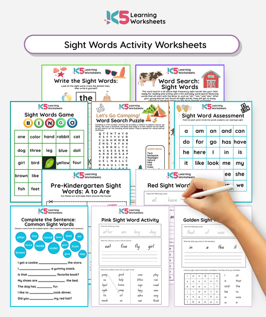 Sight Words Worksheets