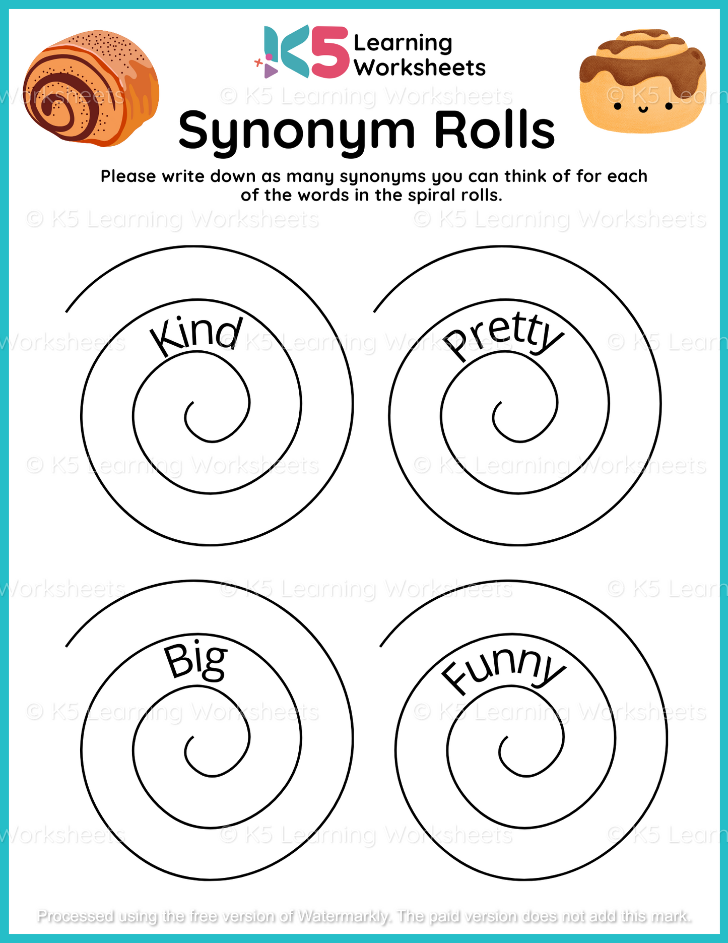 Synonym Rolls Vocabulary